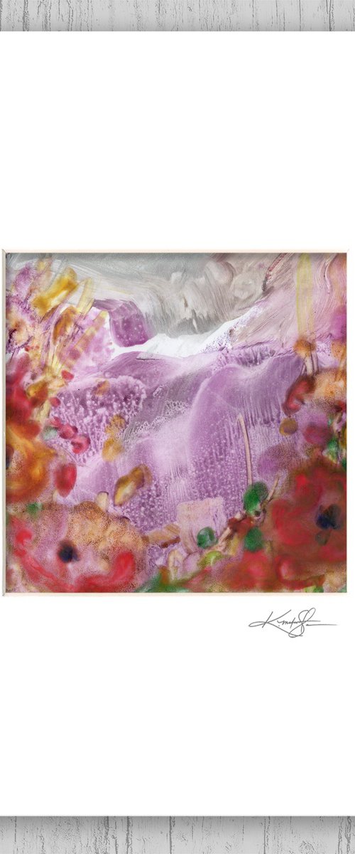 Encaustic Floral 21 by Kathy Morton Stanion