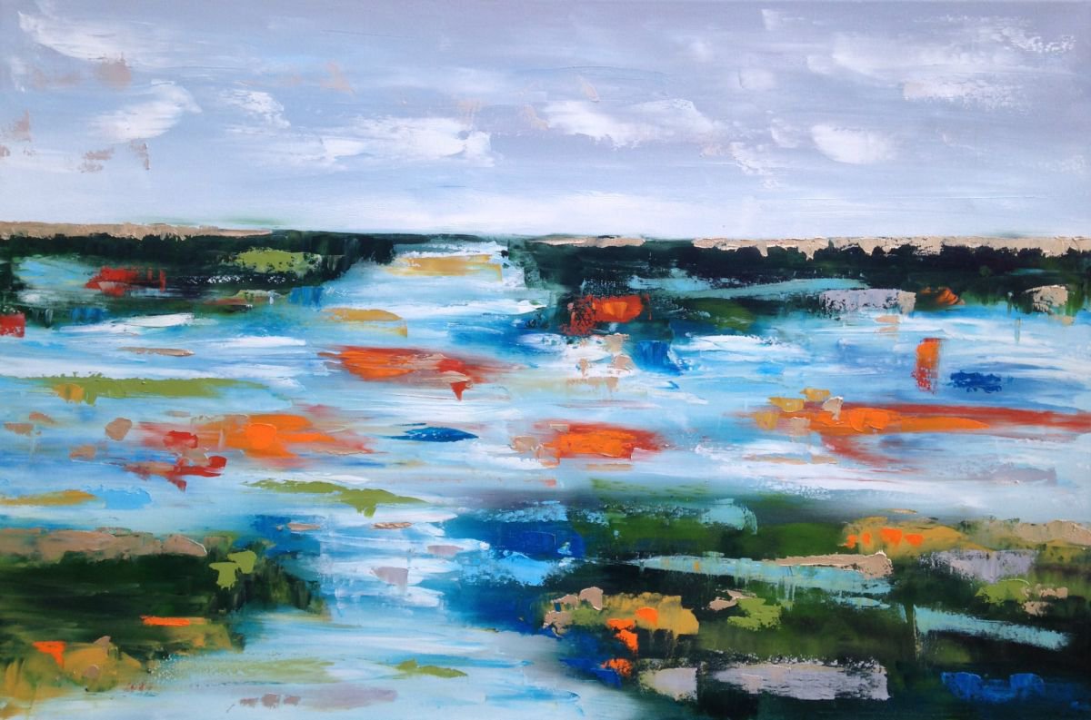 Abstract Marshland by Emma Bell