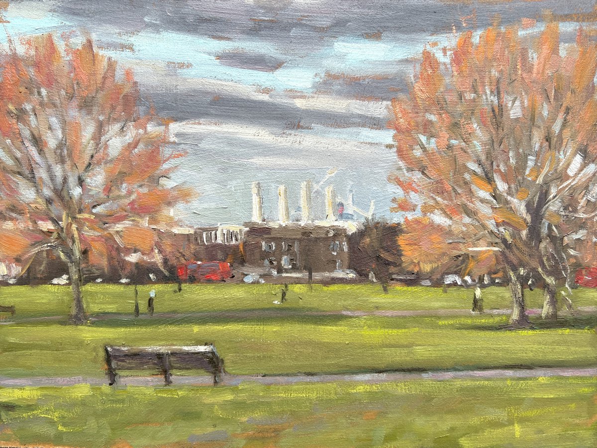 Battersea Power Station from Clapham Common by Louise Gillard