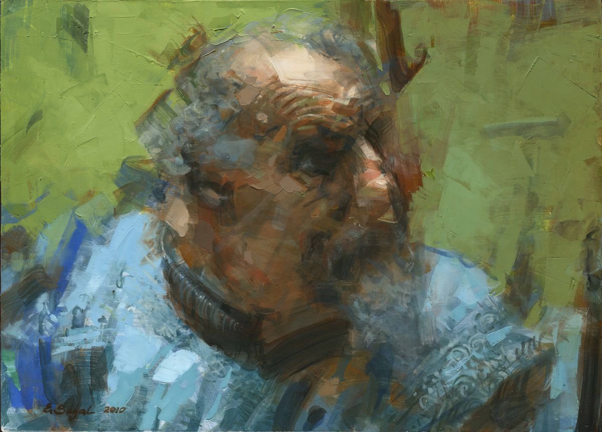 Portrait of old man by Eugene Segal