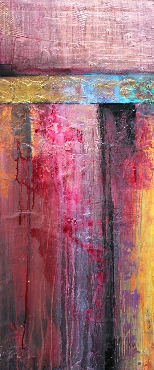 The Nile - Modern Texture Painting by Elizabeth Moran