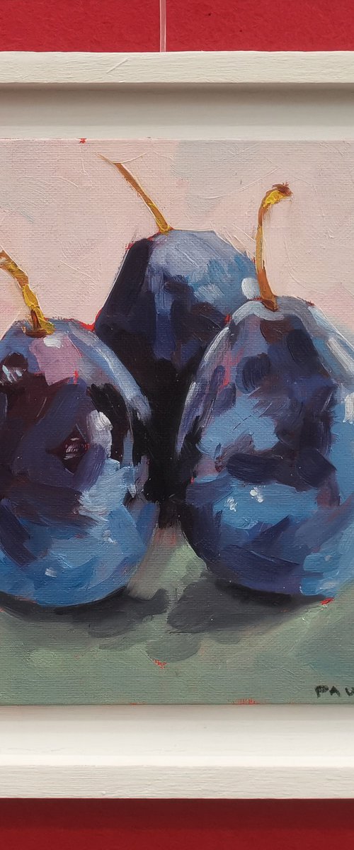 Three Plums by Paul Nash