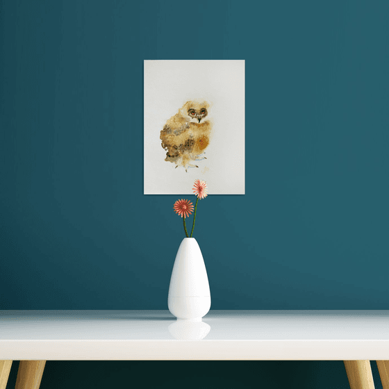 Baby Owl /  ORIGINAL PAINTING