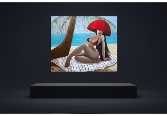 Lady in Red Hat