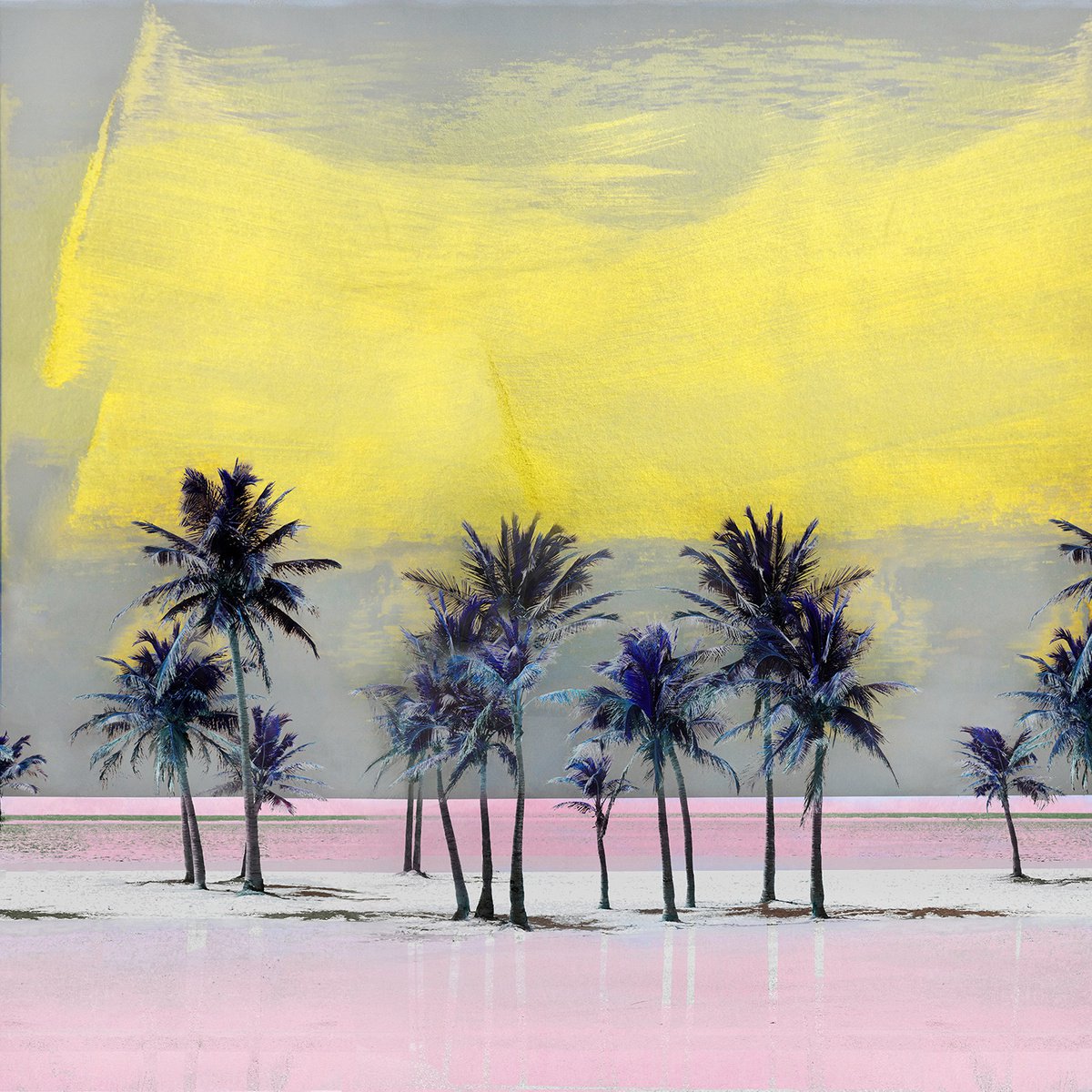 Impressionistic Landscape Photograph By Nadia Attura, 20 X 20", Southern Keys, Original Artwork