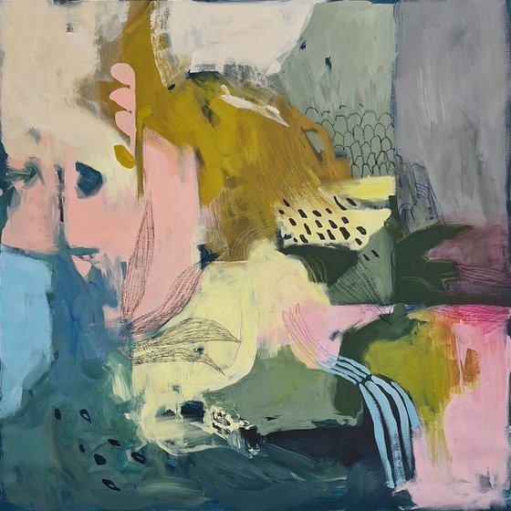 "Summer city sound" Abstract colorful art