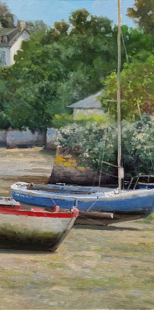 3 Boats at l'Ile aux Moines by Pascal Giroud