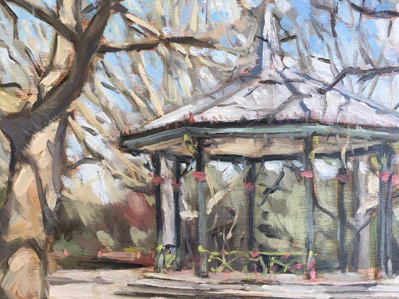 Battersea Park bandstand plein air - London