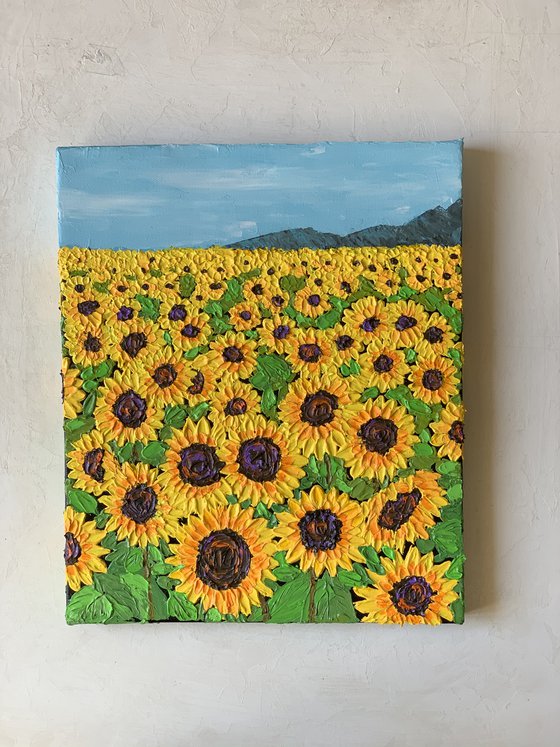 Sunflowers ! Ready to hang