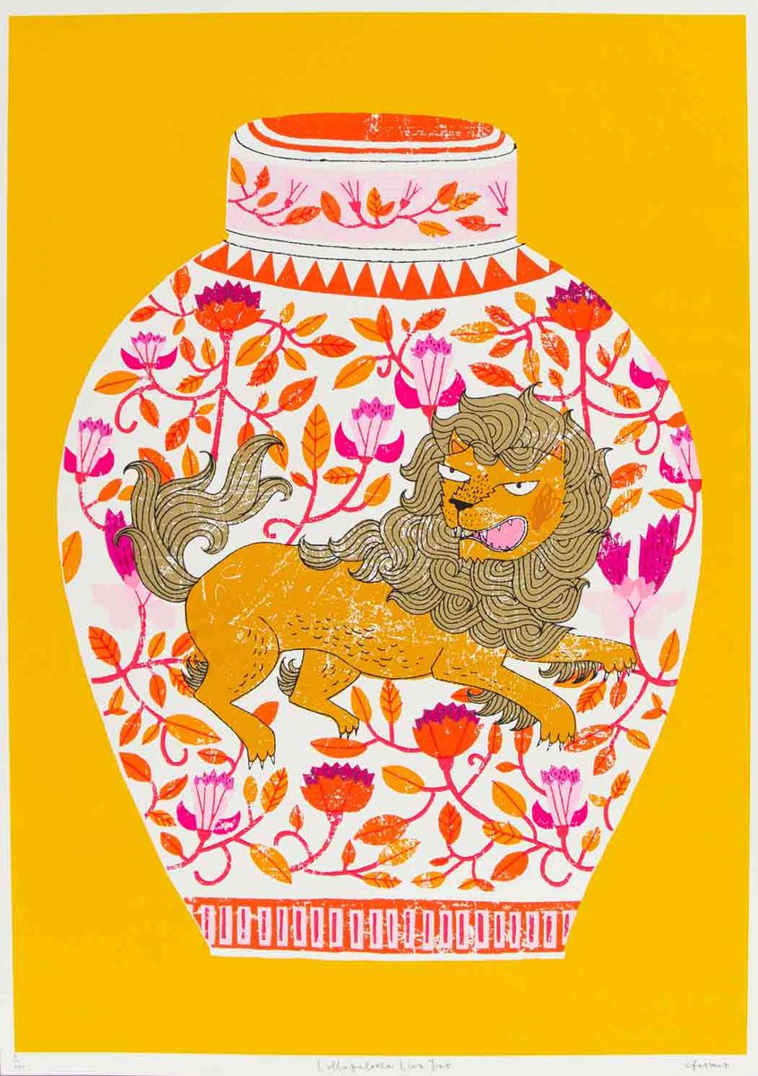 Lollapalooza Lion Jar by Charlotte Farmer