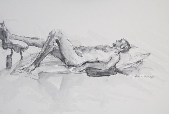 reclining male nude