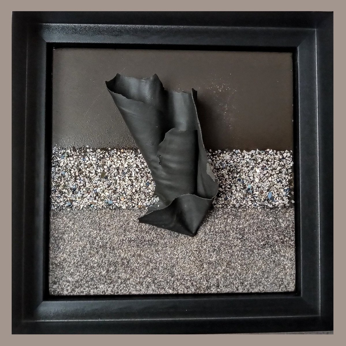 Landscape Relief By Rossitza Trendafilova, 10 X 10", "Shore", Original Artwork