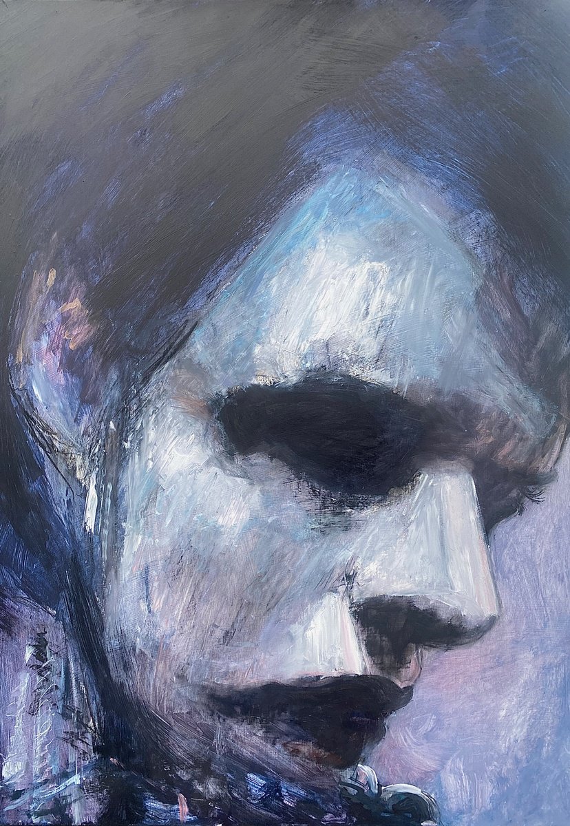 Expressive Oil Painting , Head Study 3 By Simon Jones, 23 X 33, Artwork For Sale On Artfinder