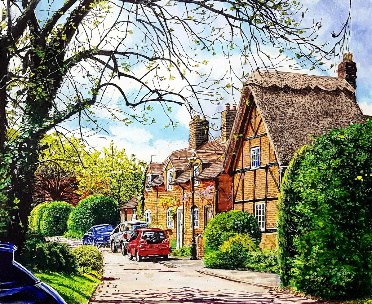Houses at Stoneleigh, Warwickshire by Adam R Tucker