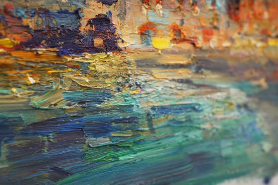 Positano beach at night