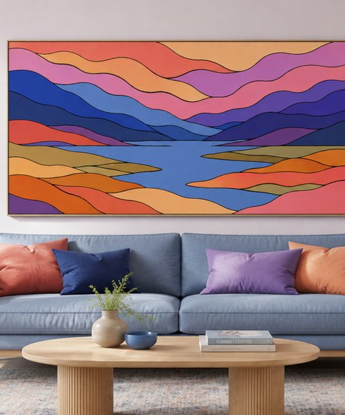 Flowing Landscape #25 by Marina Krylova