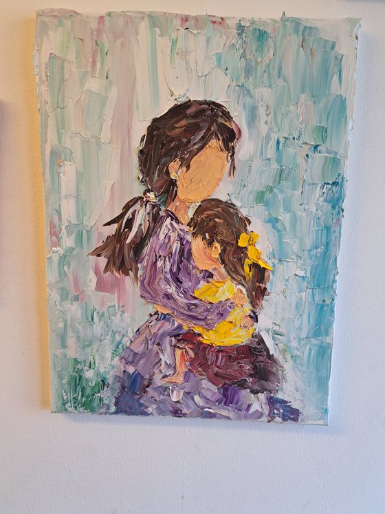 Girl with Mother