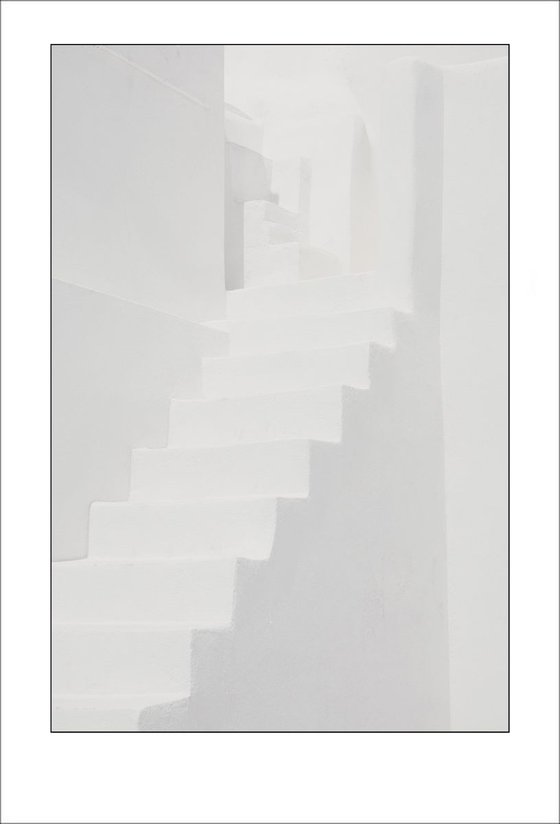 From the Greek Minimalism series: Greek Architectural Detail (White and White) # 8, Santorini, Greece