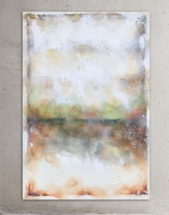 natural aged greens  (120 x 80 cm) Dee Brown