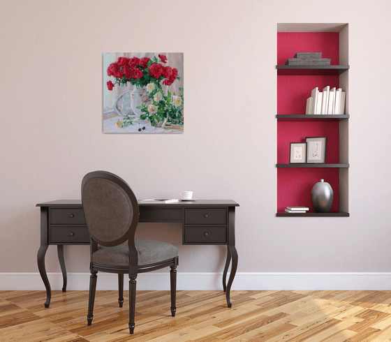 Still life with roses