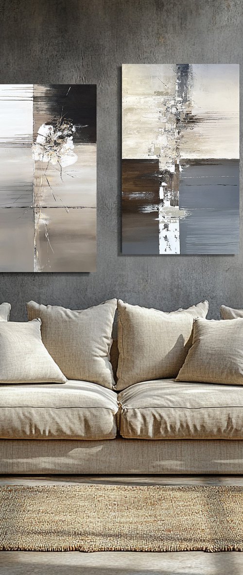 Set Ivory Grey Golden by Tatiana Malinovscaia