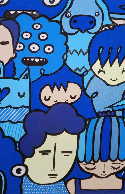 The Blues Crowd by Kev Munday
