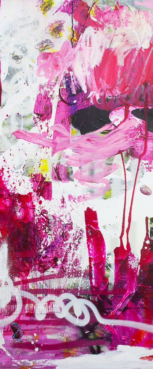 Pulse of magenta chaos by Carolina Alotus