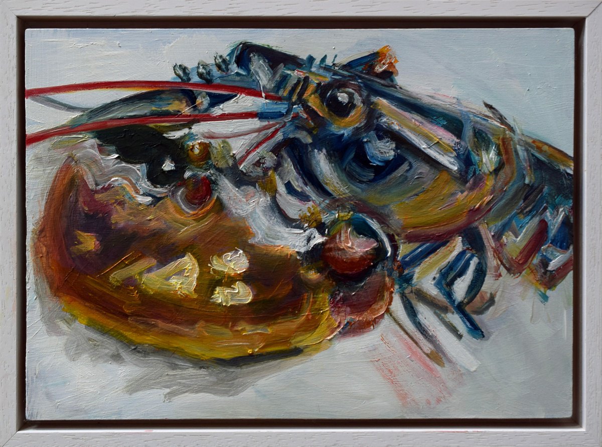 Expressive Animal Oil Painting By Michelle Parsons, 13 X 9", Sfl, Original Artwork