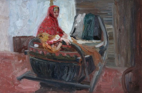 Girl in Russian costume