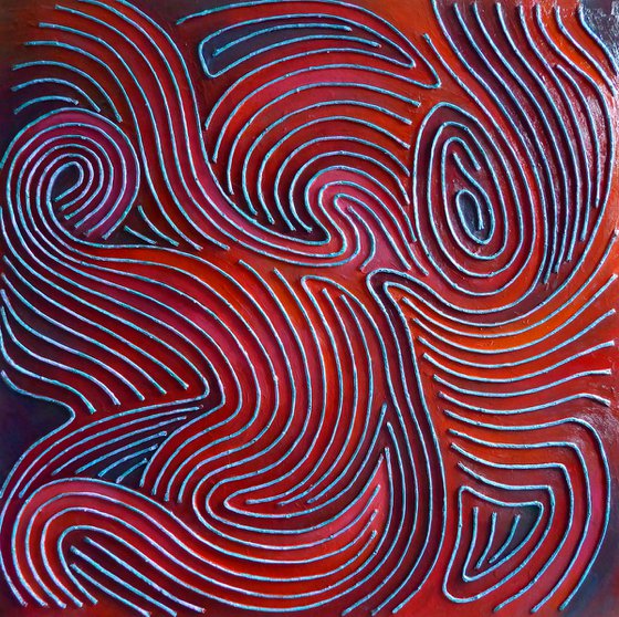 RELIEF: RED SWIRL