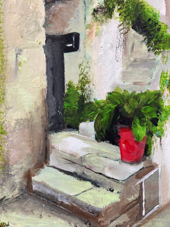 Steps to a Summer House, Italy