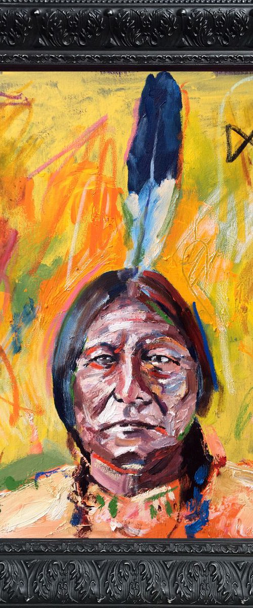 Sitting Bull in Yellow by Jonathan McAfee