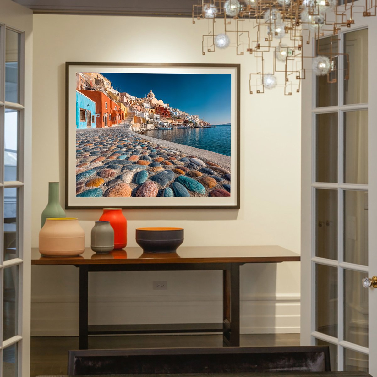 Photorealistic Photograph , Santorini 1 By Michael Filonow, 32 X 26, Artwork For Sale On Artfinder