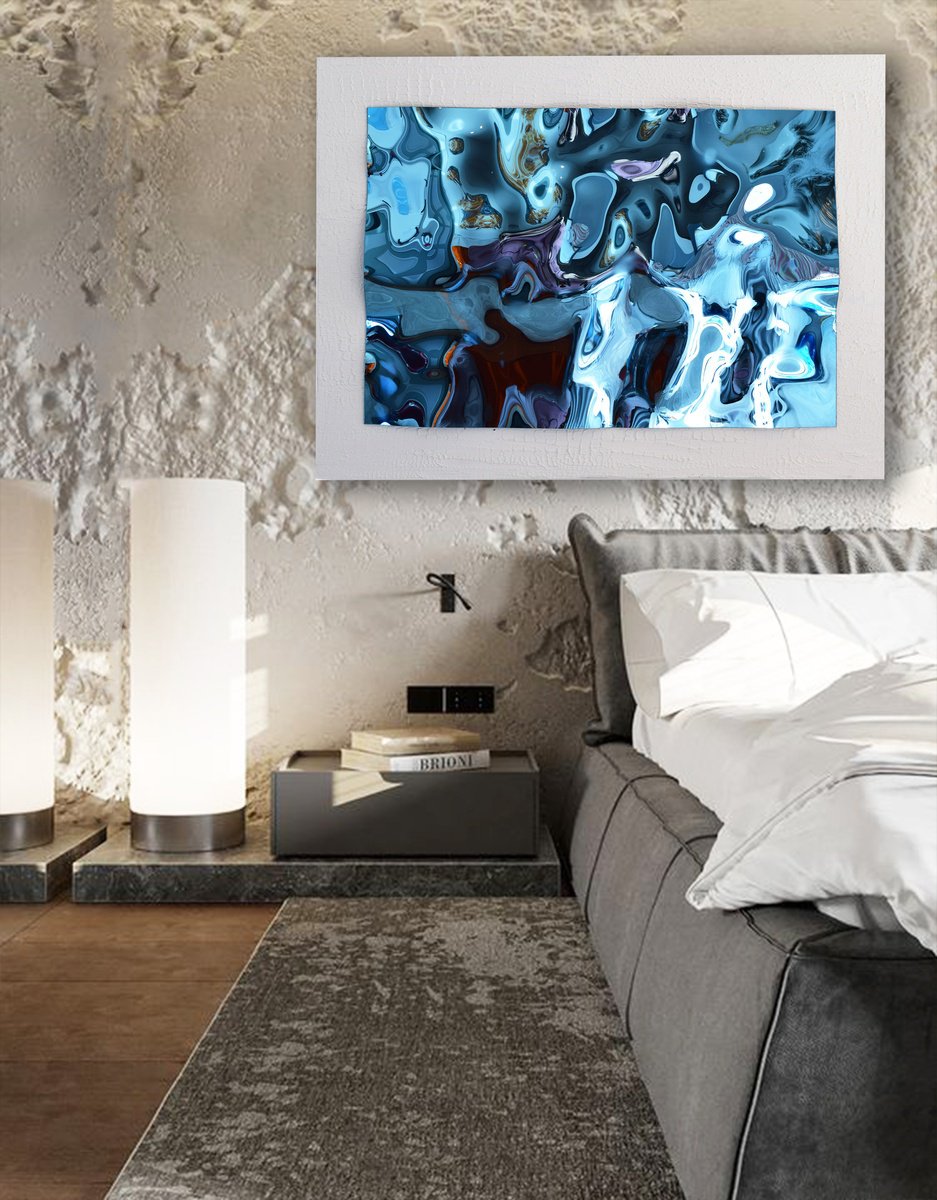 Geometric Abstract Sculpture By Anna Sidi-Yacoub, 40 X 30, Breeze, Original Artwork