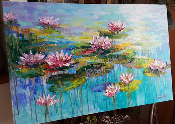 Ninfee, Water lilies pond