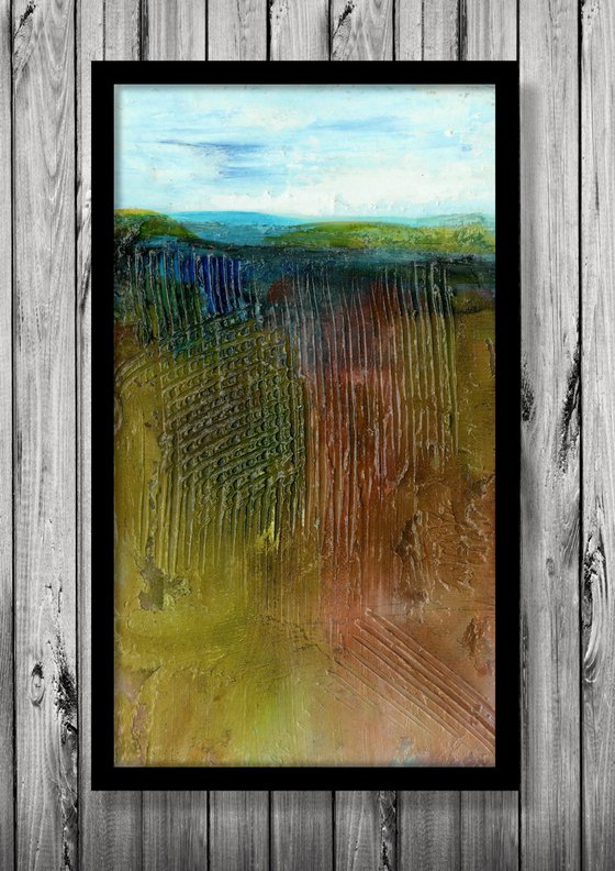 Land Of Souls 13 - Textural Landscape Painting by Kathy Morton Stanion