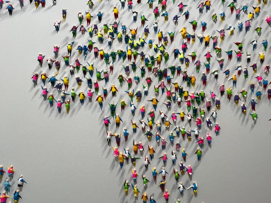 Freedom People ,,World Map‘‘ Eka Peradze Art