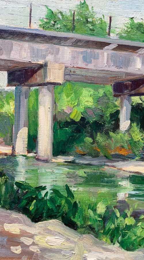 Train Bridge Over Brushy Creek by Amie Gonser