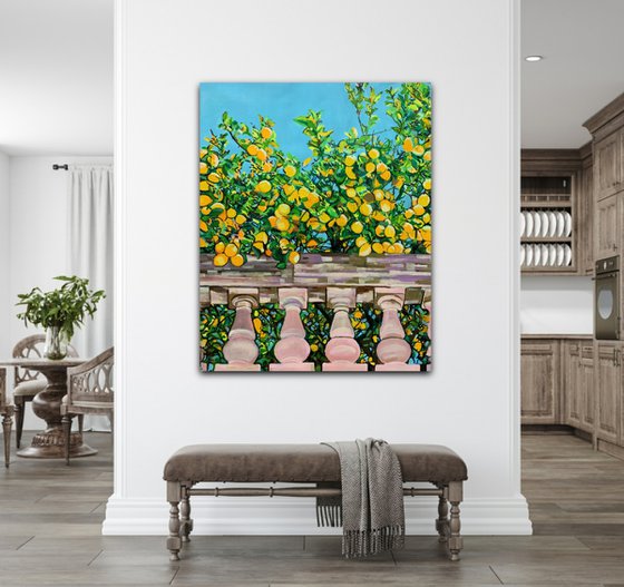 Lemon Trees / 100 x 80 x 4.5 cm