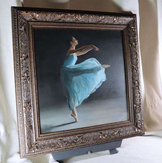 Movement, Portrait of a Dancer, Ballet, Ballerina, Young Dancer Painting