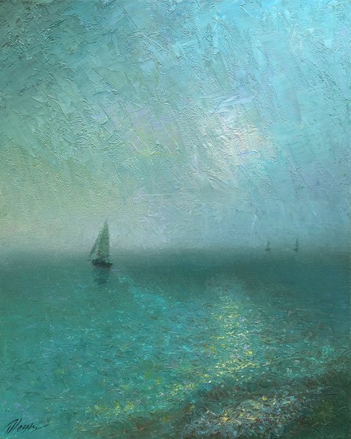 Evening sea by Dmitry Oleyn