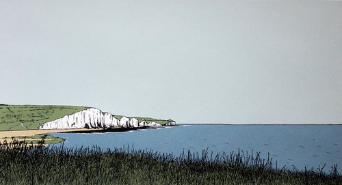 The Seven Sisters from Seaford Cliffs by Sarah Harris