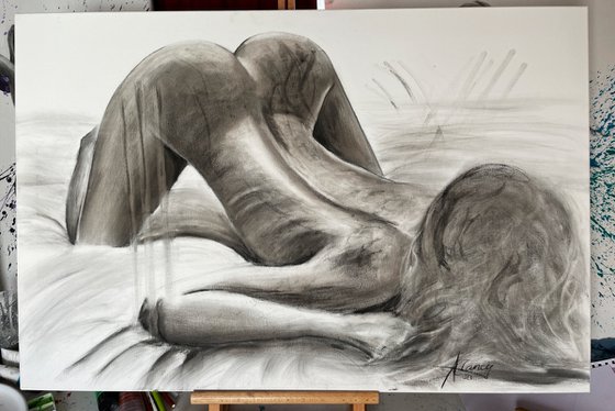 I'm yours tonight - charcoal