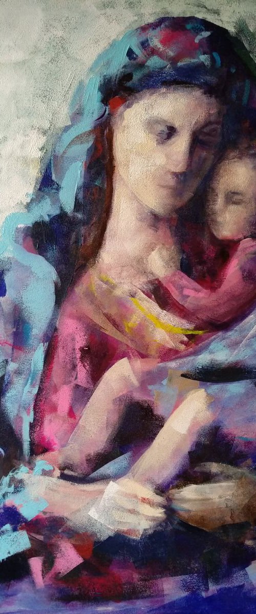 Blue Madonna 2 by Marina Del Pozo