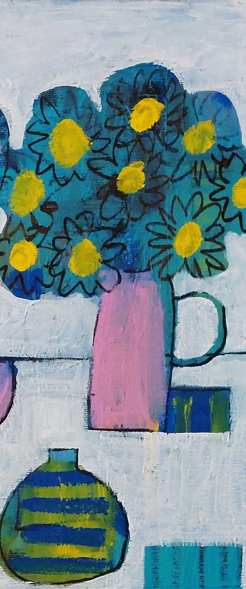 Still Life with a Blue Jug by Jan Rippingham