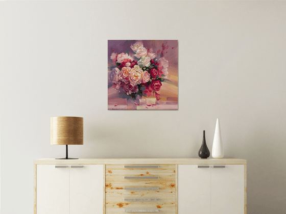Roses. Tea for three