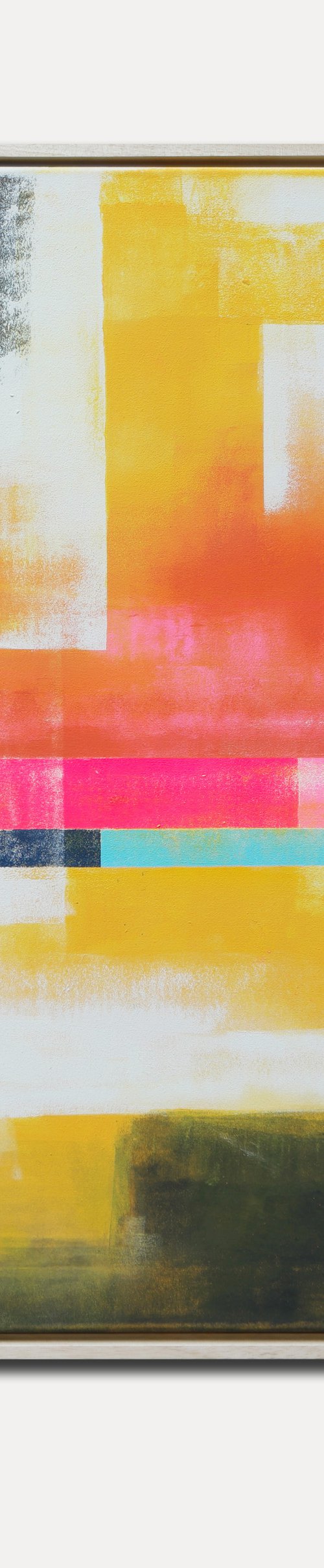 Untitled in Yellow Stripe by Ronald Hunter