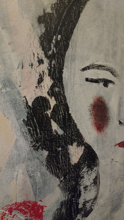 Faces Blush Acrylic Painting By Alex Sojic Artfinder