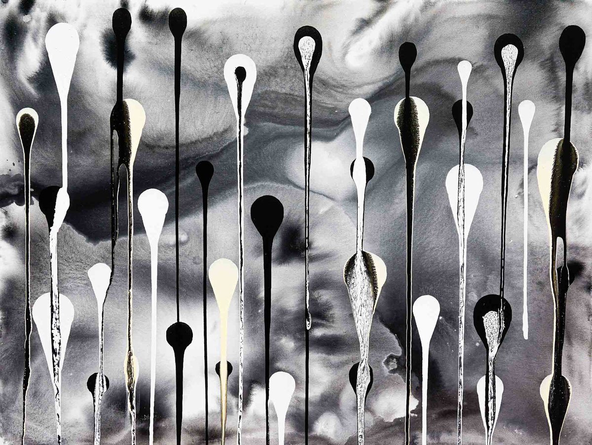 Abstract Acrylic Painting By Sumit Mehndiratta, 48 X 36", Composition No. 272, Original Artwork