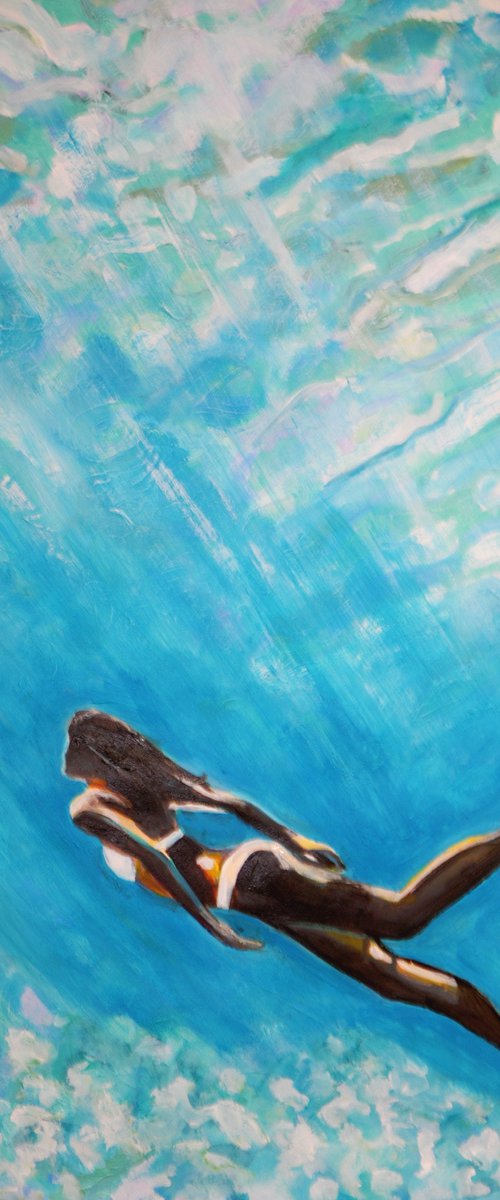 Underwater /  70 x 45 cm by Alexandra Djokic